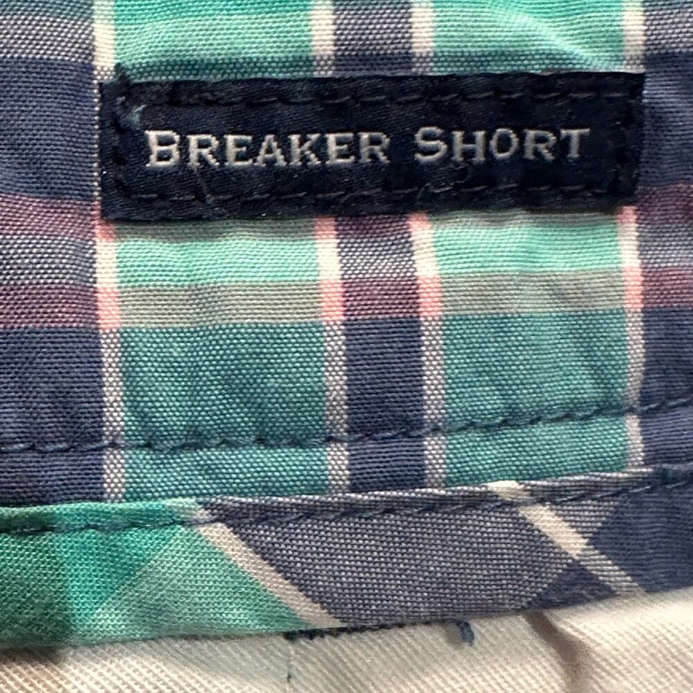 Vineyard Vines Mens Size 28 Pink and Green Madras Plaid Breaker Shorts - Picture 4 of 4